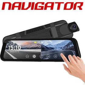 Resim Navigator 180 Açılı 1080p Ultra Hd Dvr Dokunmatik Ayna Yol Kayıt Kamerası Ng2180da Ön Arka Kamera Diğer 