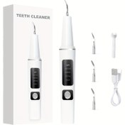 Resim Beş Ayarlanabilir Modlu ve LED Işıklı Şarj Edilebilir Diş Temizleme Kiti, 3 Değiştirilebilir Başlıklı Ev Tipi Diş Temizleyici, Güçlü Flossing 