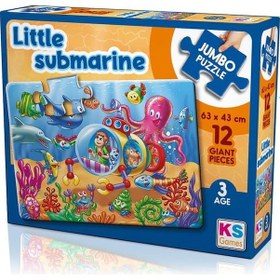 Resim Ks Games Little Submarine 12 Parça Jumbo Boy Puzzle 