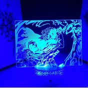 Resim Çocuk Odası İçin 3d İllüzyon Lambası Anime Şeytan Avcısı Figürü 3d Gece Lambası Çok Renkli 