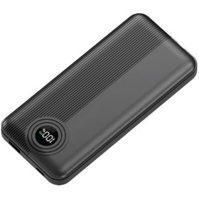 Resim Dexim W3 10.000 mAh Type C+Lightning Entegre Kablolu LED Göstergeli Powerbank - Siyah 