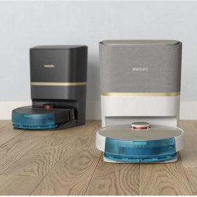 Resim Philips En Hızlı 5000 Pa Emiş Gücü,7000 Serisi Islak Kuru Otomatik Boşaltma Akıllı İstasyonlu Robot Süpürge 