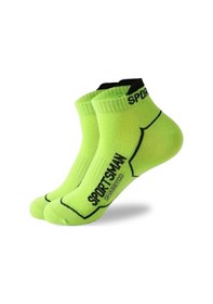 Resim Ghassy Co. 6 Çift Nefes Alabilen Ter Emici Koşu Futbol Fitness Antrenman İçin Erkek Kısa Spor Çorap Neon Yeşil 