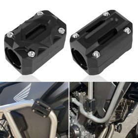 Resim 2 Adet Dayanıklı ABS Motor Koruyucu, 22/25/28mm Evrensel Uygunluk Çarpışma Çubuğu Bariyer Blokları Sokak Motor Scooter'ları için - for Honda ile Uyumlu 