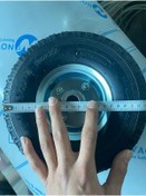 Resim KL HOME Havalı Şişme Teker Metal Jantlı Gerçek Rulmanlı- Hobi Ve Özel Araba Ve El Arabası -260x85 (1 ADET) 