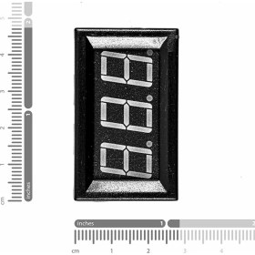 Resim Emay Center 0.56" 0-100V 3 Kablolu Dc Mavi Dijital Voltmetre - Hassas ve Kullanışlı 