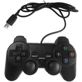 Resim Tip B-usb Kablolu Gamepad Pc Bilgisayar İçin Tek/çift Titreşimli Oyun Denetleyicisi 