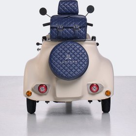 Resim Elektrikli Moped | Ivory Blue - Kurşun Asit - 60V 22 Ah 