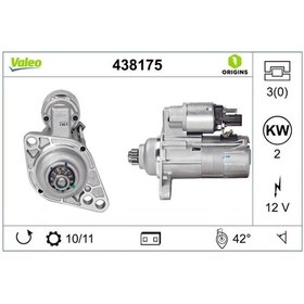 Resim Valeo 12V Marş Motoru 11 Diş 2 Kw Ters Audi-Seat-Skoda-Vw N11.1304 