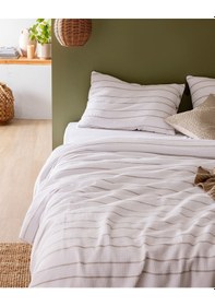 Resim Madame Coco Raya Çift Kişilik %100 Pamuk İpliği Boyalı Nevresim Takımı - Beyaz/bej 8684427124284 Çok Renkli 