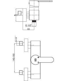Resim Nova Duş Bataryası Krom Mdb35 Gpd 