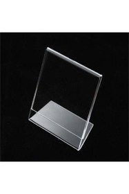 Resim Genel Markalar A5 21cmx15cm Masaüstü L Tipi Dikey Pleksi Föylük Broşürlük Fiyatlık 