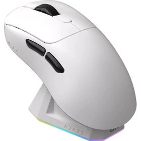Resim Ajazz AJ179 Pro 3 Modlu 8000Hz 26.000 Dpı Manyetik Şarj Istasyonlu Paw 3395 Optik Sensör Gaming Mouse (Beyaz) 