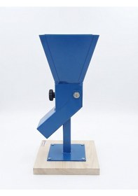 Resim Fındık - Ceviz - Badem Kırma Makinası Kırıcı Metal Kapaklı-tahtaya Sabitlenmiş-mavi-31x16x16cm 