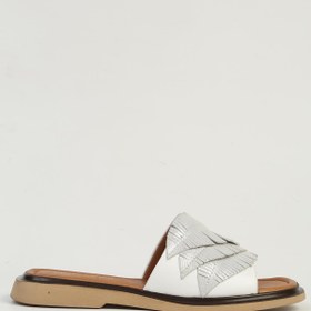 Resim Pierre Cardin Beyaz Kadın Deri Sandalet PC-54624 