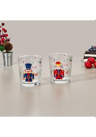 Resim Raklee Nutcracker 2'li Optik Meşrubat Bardağı - Renkli - 360 Ml 