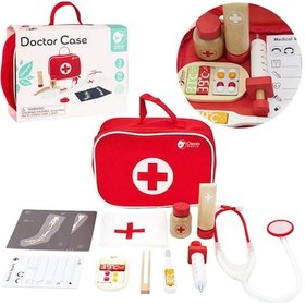 Resim Ahşap Doktor Seti Çantalı 