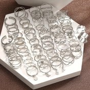 Resim 22 Parça Kadın Moda Yüzük Seti, Şık Minimalist Retro Tasarım Kalp, Kelebek, Çiçek, Yaprak, Damla Yağı, Geometrik Taşlı Dalga Büküm Sonsuzluk Sembolü Üst Üste Yerleştirilebilir Yüzükler, Tatiller, Partiler, Randevular, Hediyeler, Günlük Kıyafetler, Sevgililer Günü, Anneler Günü Hediyesi için Çoklu Koleksiyon 