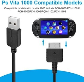 Resim 3.3FT PS Vita Şarj Kablosu, PSV1000 USB Şarj Kabloları Veri Kablosu PS Vita 1000 PCH-1000 ile Uyumlu 