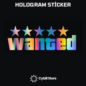 Resim CybillStore Wanted 5 Yıldız Aranıyor Hologram Sticker 