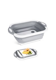 Resim Katlanabilir Süzgeçli Kesme Tahtası Ve Badya 4741 Adaçayı 