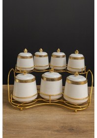 Resim Mutfak Lüx 7 Li Gold Baharatlık Gold - Metal 