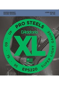 Resim D'addario Eps220 Xl Prosteels Serisi Bas Gitar Tel Seti Long Sca 