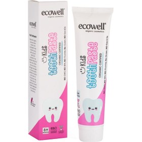 Resim Ecowell Organik Çocuk Diş Macunu 6+ 75 G 