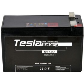 Resim TESLA Akü 12v 7,5ah Agm Kuru Akü Ups Aküsü (YENİ ÜRETİM) 