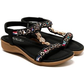 Resim Guja Sandalet Kadın 25y150-11 Sy Guja Siyah Siyah 