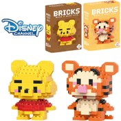 Resim 1/2 Adet Disney Zıplayan Kaplan Temalı İnşaat Bloklar - Şık Karikatür Minyatör DIY Oyuncak Seti, Od Dekoru ve Koleksiyonluk Masaüstü Çevresi ile Müşteriler için Harika Hediye Cadılar Bayramı, İdeal Noel, Șümbelek 