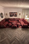 Resim mdhomecarpet Şark Köşesi Minder Takımı | Yer , Sırt Minderi, Etnik Desen, Salon ve Ev İçin 20 Parça Süngerli 