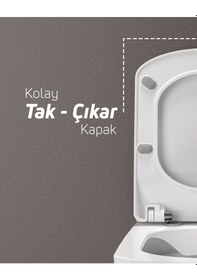 Resim Creavit Elegant Duroplast Yavaş Kapanan Klozet Kapağı İnci Mat Beyaz Beyaz 