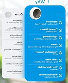Resim Akıllı Wlan Sıcaklık Ve Nem Ölçer, Güneş Enerjili, Uygulama Bildirimi 