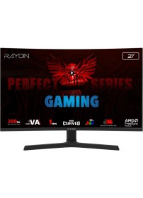 Resim Raydın EG27RFA-300HZ, 27&amp;quot;, 1ms, 300Hz, Full Hd, 2xhdmı, Dp, Hoparlör, Va Led, R1500 Curved, Yükseklik Ayarlı Ayak, Frameless, Freesync Gaming Monitör 