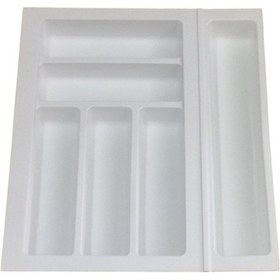 Resim Mutfak, Modüler Kaşıklık Seti, Beyaz, 39 x 48 cm (Enden-Boydan 3,5 cm Kesilebilir) 