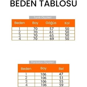 Resim Bestenur Aris Oysho Tunik Pantolon İkili Takım 1611 - Haki Haki 
