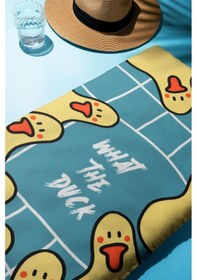 Resim Dijital Baskı Plaj Deniz Havlusu Ördek Desenli Peştamal Hvl0022 Renkli 