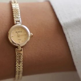 Resim Altıntaş Geneve Pelik Kordon Yuvarlak Kadran Altın Saat 