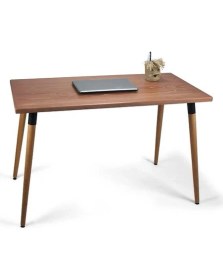 Resim Doğal Ağaç Masif Kütük Masa Ahşap Çalışma Masası Ofis Masası 60CM x 90CM ( Ağaç Ayak ) 