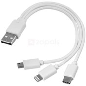 Resim Usb Data Şarj Kablosu Çoklu Şarj Kablosu Mikrousb Lightning Typec Kargo Bedava! Aynı Gün Kargo! 24 Saatte Adrese Teslim