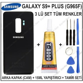 Resim Samsung Galaxy S9+ Plus G965F Arka Cam Kapak Batarya Pil Kapağı 