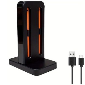 Resim Motion003 Nintendo Switch 2 Sol Sag Kontrol Uyumlu Siyah J Cons Sarj Istasyonu Led Ve Sarj Kablosu Siyah 