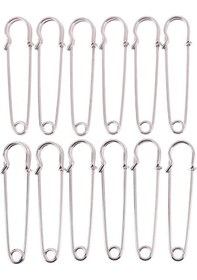 Resim 12 Adet Büyük Ağır Paslanmaz Çelik Büyük Jumbo Emniyet Pimi Battaniye İşçiliği Podazz 