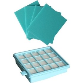 Resim Philips Fc 8475 Power Pro Hepa Filtre Seti + 4 Adet Sünger 