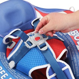 Resim Mambobaby Yüzme Simidi - USA Flag, Emniyetli, Gölgelikli ve Ayak Destekli 