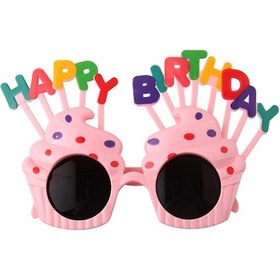 Resim Fosenze Pembe Çocuk Pasta Dekorasyon Gözlüğü - Doğum Günü Partisi Stili Fotoğraf Konulu Eğlence Aletleri 