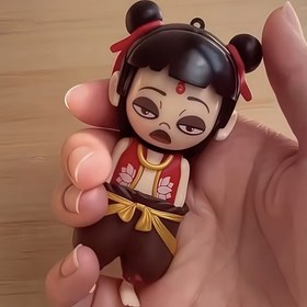 Resim 1 adet Yüz Değiştiren Figür - Turuncu & Siyah Karakterlerle Modern Film Esinli PVC Masaüsti Dekorasyonu, Gençlere ve Yet 