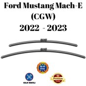 Resim Ford Mustang Mach-e Cgw 2022 2023 Uyumlu Ön Cam Silecek Süpürgesi Takımı 600/500mm Silbak Sb2420c 