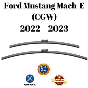 Resim Ford Mustang Mach-e Cgw 2022 2023 Uyumlu Ön Cam Silecek Süpürgesi Takımı 600/500mm Silbak Sb2420c 